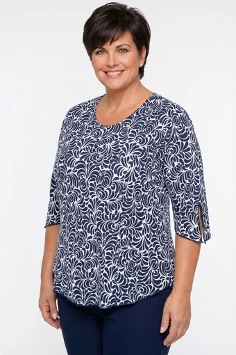 Bluza z barvitimi vzorci