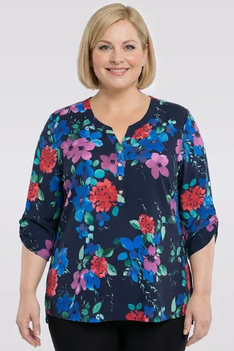 Modra pasovi bluza