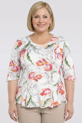 Bluza z barvitim vzorcem