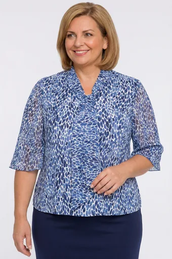 Roza bluza s kravato